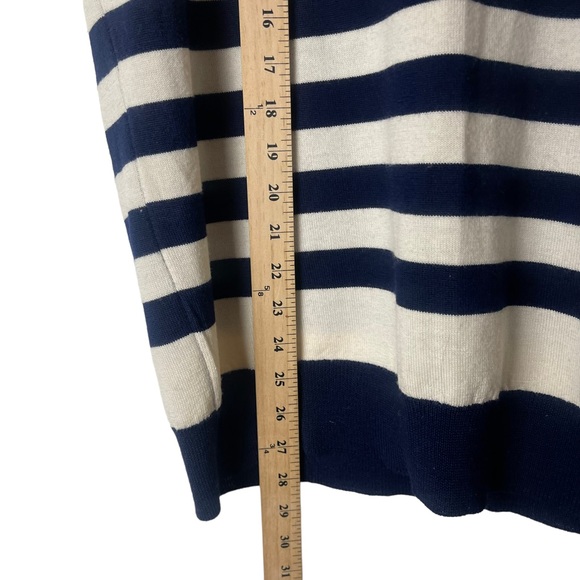 VINTAGE Men’s Red White Blue Striped Merino Wool Sweater Vest Size L Golf - Picture 3 of 8